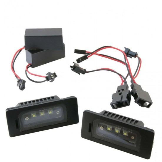 Set de 2 lampi numar LED CREE premium pentru Audi A4 B8, B9, A1, Q2, Q3, Q5, Q7, A3, A6 C8, A5, A7