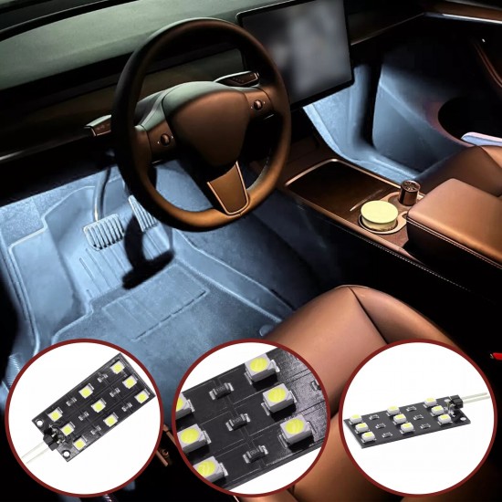 Set de 2 placi cu module LED interior pentru  Skoda Fabia, Kamiq, Karoq, Kodiaq, Octavia 2,3,4, Rapid, Scala, Superb