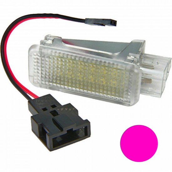 Lampa LED lumina roz iluminat interior/portiere/pedale Audi A1, A3, A4 B6,B7,B8, B9, A5, A6 C6, C7, C8, A8, Q2, Q3, Q5, Q7