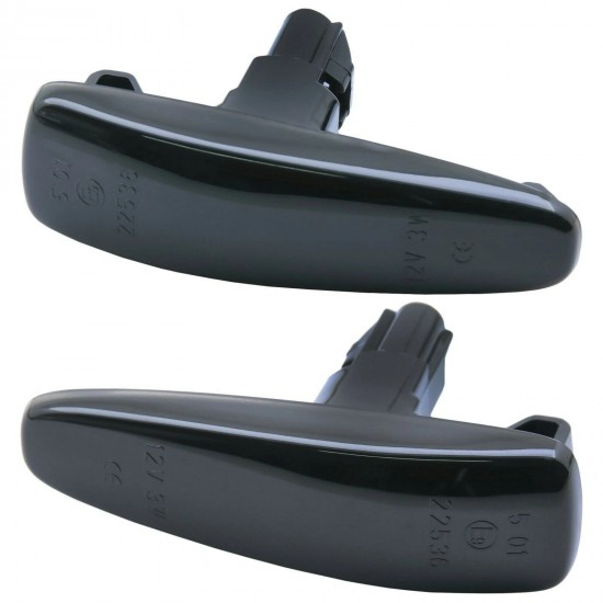 Set de 2 Lampi semnalizare laterala LED fumurii pentru Mitsubishi Outlander II, 2, III, 3, Lancer VIII. 8, ASX