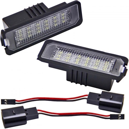 Set de 2 Lampi numar LED pentru VW Golf 4 hatchback, Lupo, Polo 9N, Passat B6 Berlina