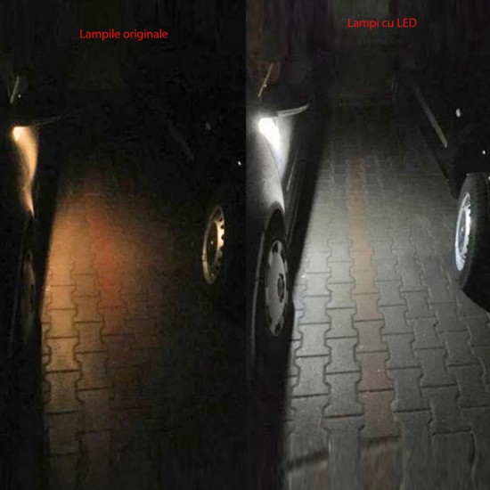 Set de 2 Lampi LED sub-oglinda (Puddle Lights) pentru VW Golf 6 hatchback/Break, Touran 1T3 din 2010-2015
