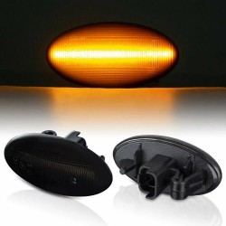 Set de 2 Lampi semnalizare laterala LED fumurii pentru Citroen C1, C2, C3, C4 Cactus, C5, C6, Berlingo, Jumpy, Spacetourer, Xsara