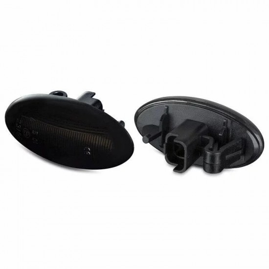 Set de 2 Lampi semnalizare laterala LED fumurii pentru Citroen C1, C2, C3, C4 Cactus, C5, C6, Berlingo, Jumpy, Spacetourer, Xsara