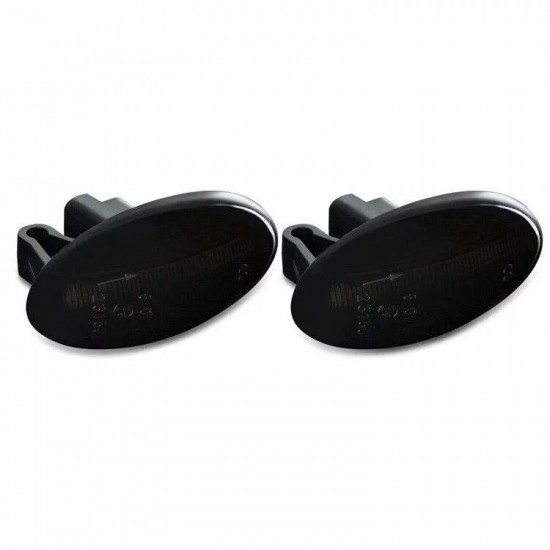Set de 2 Lampi semnalizare laterala LED fumurii pentru Citroen C1, C2, C3, C4 Cactus, C5, C6, Berlingo, Jumpy, Spacetourer, Xsara
