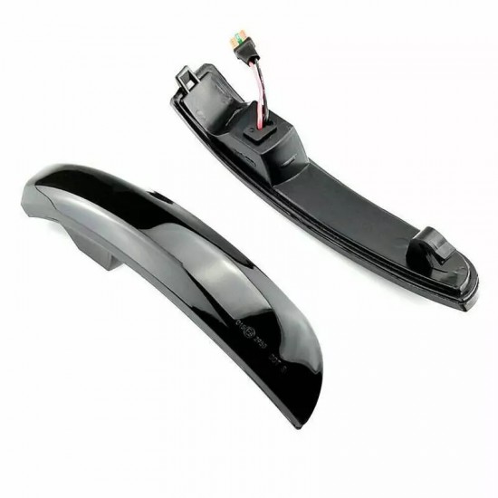 Set de 2 Lampi semnalizare oglinda LED fumurii pentru Ford Kuga II, 2, Ecosport din 2013-2018