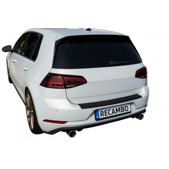 Ornament protectie portbagaj/bara spate neagra din ABS pentru VW Golf VII, 7 hatchback din 2012-2021