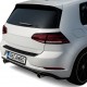 Ornament protectie portbagaj/bara spate neagra din ABS pentru VW Golf VII, 7 hatchback din 2012-2021