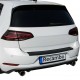 Ornament protectie portbagaj/bara spate neagra din ABS pentru VW Golf VII, 7 hatchback din 2012-2021