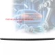 Ornament protectie portbagaj/bara spate neagra din ABS pentru VW Touran 1T1, 1T2 din 2003-2010