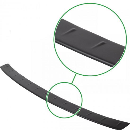 Ornament protectie portbagaj/bara spate neagra din ABS pentru Skoda Octavia III Break/Combi din 2013-2016