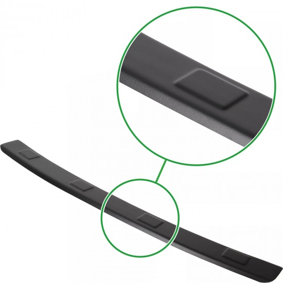Ornament protectie portbagaj/bara spate neagra din ABS pentru BMW X1 F48 din 2015-2022