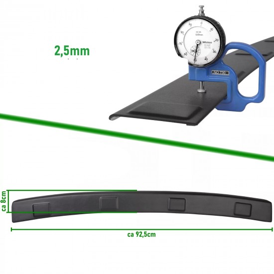 Ornament protectie portbagaj/bara spate neagra din ABS pentru BMW X1 F48 din 2015-2022