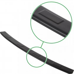 Ornament protectie portbagaj/bara spate neagra din ABS pentru Volvo XC60 II din 2017