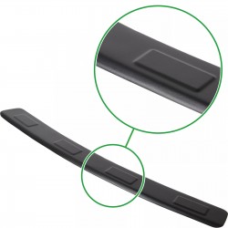 Ornament protectie portbagaj/bara spate neagra din ABS pentru Opel Mokka A, Mokka X 2012-2019, Chevrolet Trax din 2013-2022