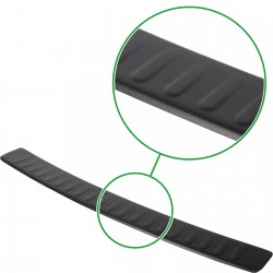 Ornament protectie portbagaj/bara spate neagra din ABS pentru VW Passat B6 Break/Variant/Combi din 2005-2010