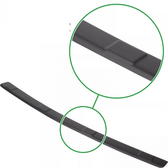Ornament protectie portbagaj/bara spate neagra din ABS pentru Nissan Qashqai J11 din 2013-02.2017, pana la facelift