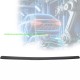 Ornament protectie portbagaj/bara spate neagra din ABS pentru Nissan Qashqai J11 din 2013-02.2017, pana la facelift