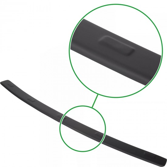 Ornament protectie portbagaj/bara spate neagra din ABS pentru Peugeot 3008 II din 2016-2023
