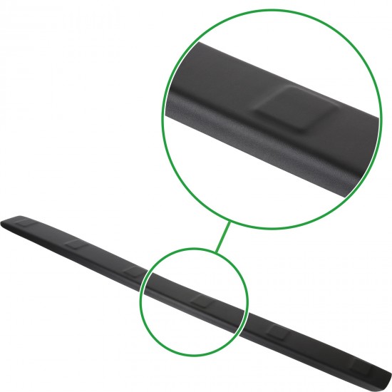 Ornament protectie portbagaj/bara spate neagra din ABS pentru Mercedes Vito, Viano W639 din 2003-2014