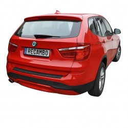 Ornament protectie portbagaj/bara spate neagra din ABS pentru BMW X3 F25 din 2010-2017