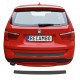 Ornament protectie portbagaj/bara spate neagra din ABS pentru BMW X3 F25 din 2010-2017