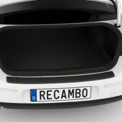 Ornament protectie portbagaj/bara spate neagra din ABS pentru VW Passat B6 Berlina din 2005-2010