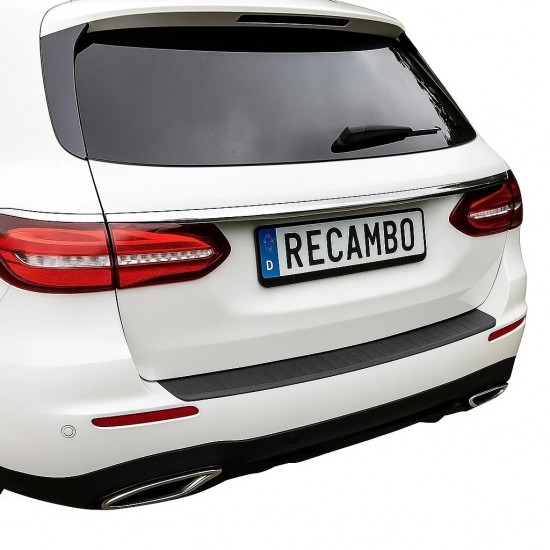 Ornament protectie portbagaj/bara spate neagra din ABS pentru Mercedes E-Class T-Modell/Break S213 din 2016