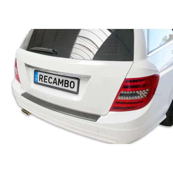 Ornament protectie portbagaj/bara spate neagra din ABS pentru Mercedes C-Class Break/Combi S204 din 2007-2015