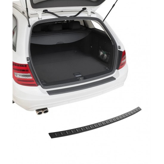 Ornament protectie portbagaj/bara spate neagra din ABS pentru Mercedes C-Class Break/Combi S204 din 2007-2015