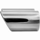 Set de 2 ornamente cromate toba de esapament/evacuare din inox, universale 135x75 mm