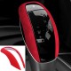 Husa si rama rosie din Alcantara pentru nuca schimbatorului de viteze pentru Alfa Romeo Stelvio din 2017, Giulia din 2016