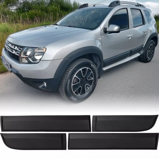Set de 4 protectiii/bandouri usi overfendere premium, aspect offroad pentru Dacia Duster I din 2010-2017