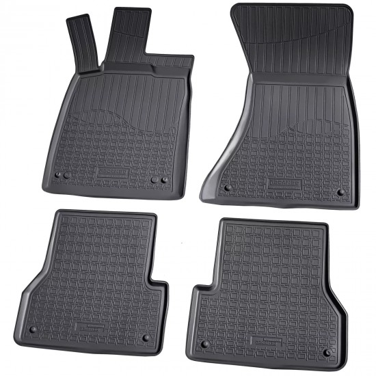 Set de 4 covorase cauciuc 3D stil tavita premium pentru Audi A6 C7 Sedan, Allroad, Avant/Break 2011-2018