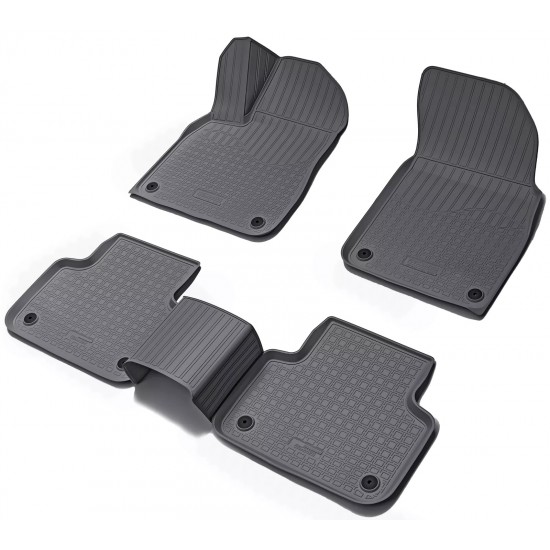 Set de 4 covorase cauciuc 3D stil tavita premium pentru Audi Q8, SQ8 din 2018