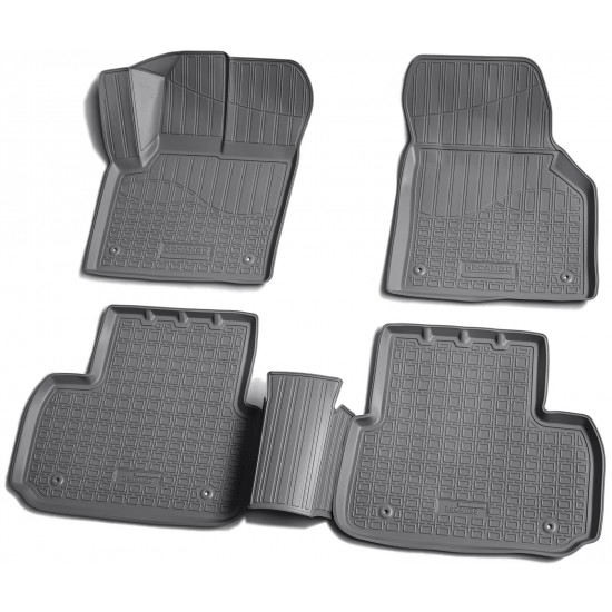 Set de 4 covorase din cauciuc 3D stil tavita premium pentru Land Rover Discovery Sport din 2014