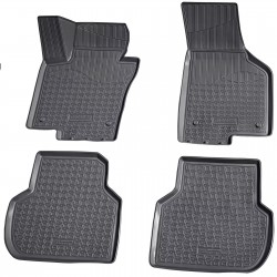 Set de 4 covorase cauciuc 3D stil tavita premium pentru VW Jetta VI, 6 2010-2018