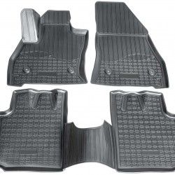 Set de 4 covorase cauciuc 3D stil tavita premium pentru Fiat 500L din 2012