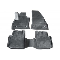 Set de 4 covorase cauciuc 3D stil tavita premium pentru Fiat 500L din 2012