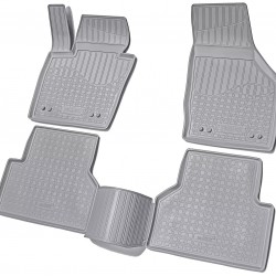Set de 5 covorase gri cauciuc 3D stil tavita premium pentru Audi Q3 din 2011-2018