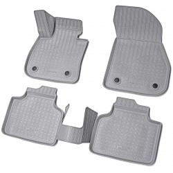Set de 5 covorase gri cauciuc 3D stil tavita premium pentru BMW Seria 2 Active Tourer F45 din 2014