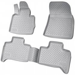 Covorase gri cauciuc 3D stil tavita premium pentru BMW X5 E53 din 1999-2006
