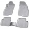 Set de 4 covorase gri din cauciuc 3D stil tavita premium pentru Fiat Punto, Evo, Grande 199 2005-2018