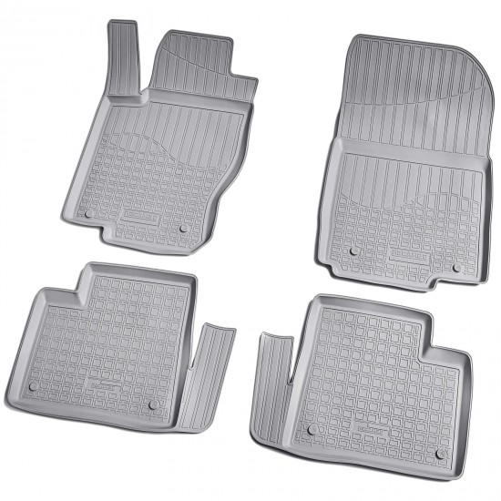 Set de 4 covorase gri cauciuc 3D stil tavita premium pentru M/GLE-Class W166, GL, GLS X166, GLE Coupe C292
