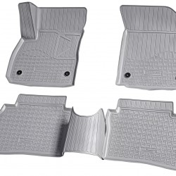 Set de 5 covorase gri cauciuc 3D stil tavita premium pentru Opel Insignia B din 2017