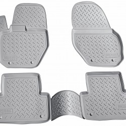 Set de 4 covorase gri cauciuc 3D stil tavita premium pentru Volvo XC60 2008-2017