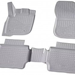 Set de 5 covorase gri cauciuc 3D stil tavita premium pentru Ford Mondeo 5, V din 2014