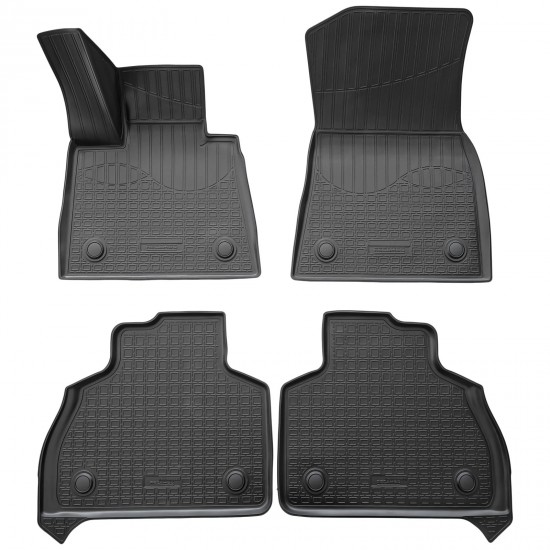 Set de 4 covorase cauciuc 3D stil tavita premium pentru BMW X7 G07 din 2018 cu 6 locuri