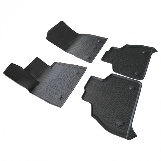 Set de 4 covorase cauciuc 3D stil tavita premium pentru BMW X7 G07 din 2018 cu 6 locuri
