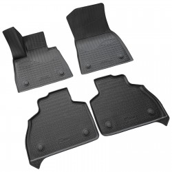 Set de 4 covorase cauciuc 3D stil tavita premium pentru BMW X7 G07 din 2018 cu 6 locuri